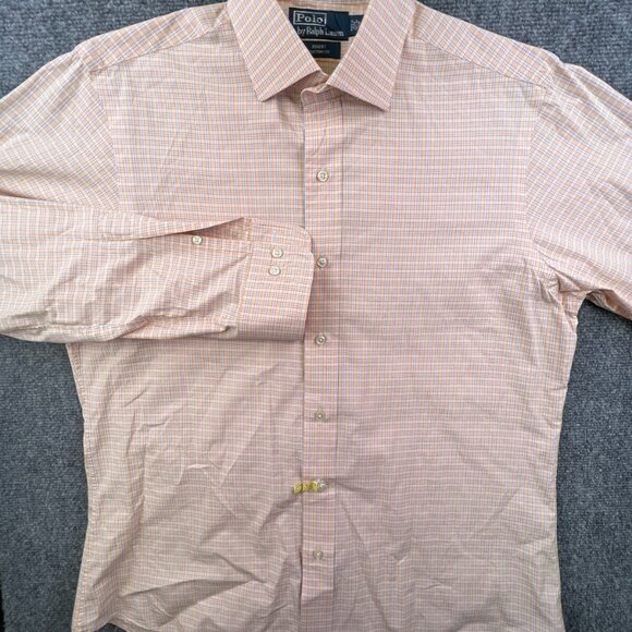 Polo Ralph Lauren Shirt Button Up Shirt Adult Cotton Regent Custom Fit 16 34/35 - Picture 2 of 9